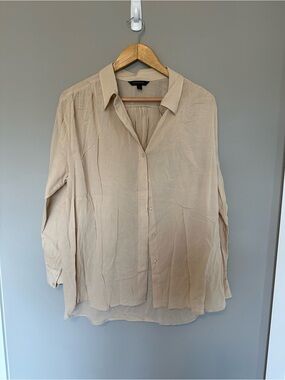Banana Republic Light Beige Button-Down Shirt